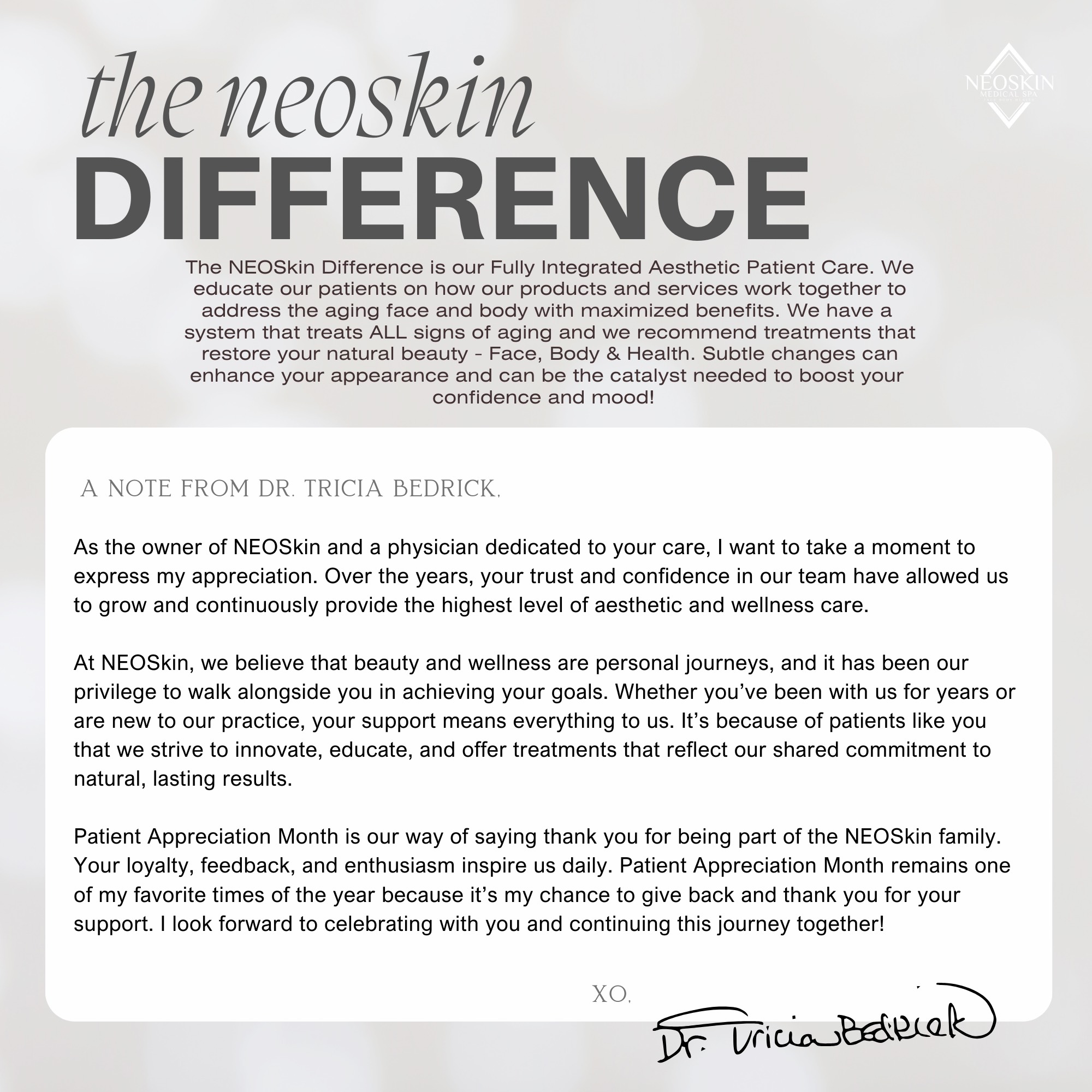 NeoSkin September Specials for Laser hair removal